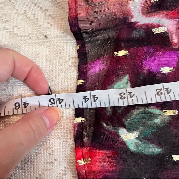 Torrid mock neck chiffon floral midi dress - Picture 7 of 11